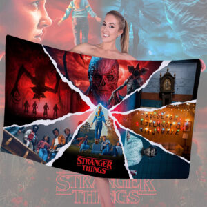 Stranger Things Rectangle Beach Towel - TMTHU3249