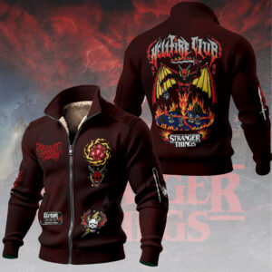 Stranger Things Thick Knit Fleece Jacket - TMTHU3259
