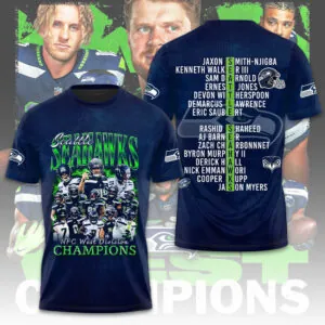 Seattle Seahawks 3D Apparel - TMTHU3261