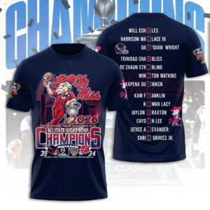 Ole Miss Rebels Football 3D Apparel - TANTN19923