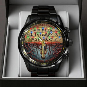 Stranger Things Black Stainless Steel Watch - TANTN20010