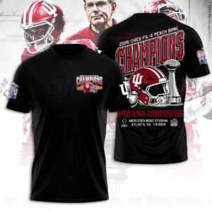 Indiana Hoosiers Football 2026 Peach Bowl Champions 3D Apparel - TANTN20136
