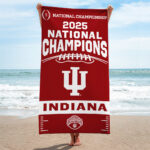 Indiana Hoosiers Football 2025 National Champions Rectangle Beach Towel – TANTN20148