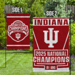 Indiana Hoosiers Football 2025 National Champions Double-side Garden Flag – TANTN20151