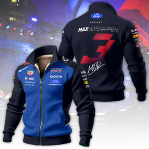 Red Bull Racing x Max Verstappen 2026 Thick Knit Fleece Jacket - TANTN20355