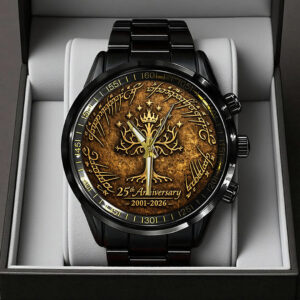The Lord of the Rings 25th Anniversary Black Stainless Steel Watch - TANTN20363