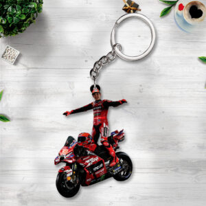 Ducati Lenovo Team x Marc Márquez Custom Shape 2-sided Keychain - TANTN20414