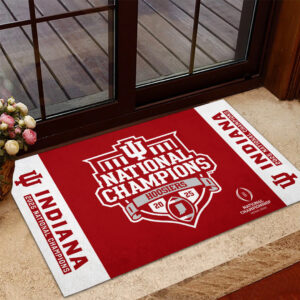 Indiana Hoosiers Football 2025 National Champions Doormat - TANTN20441