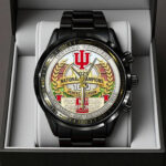 Indiana Hoosiers Football 2025 National Champions Black Stainless Steel Watch – TANTN20470