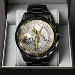 Indiana Hoosiers Football 2025 National Champions Black Stainless Steel Watch – TANTN20479