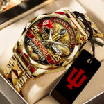 Indiana Hoosiers Football 2025 National Champions Alloy Luxury Quartz Watch – TANTN20497