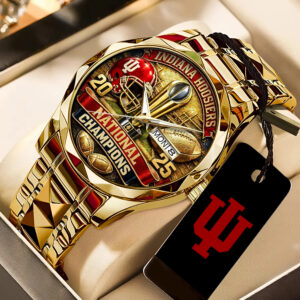 Indiana Hoosiers Football 2025 National Champions Alloy Luxury Quartz Watch - TANTN20497