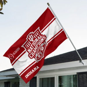Indiana Hoosiers Football 2025 National Champions 3D Double-side House Flag - TANTN20506