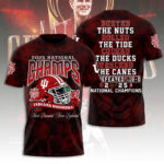 Indiana Hoosiers Football 2025 National Champions 3D Apparel – TANTN20575