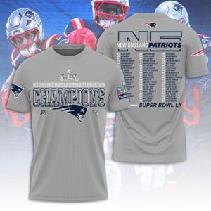 New England Patriots 2025 AFC Champions 3D Apparel - TANTN20616