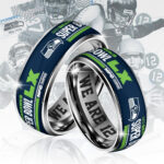 Seattle Seahawks 2025 NFC Champions Custom Alloy Ring – TANTN20634