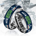 Seattle Seahawks 2025 NFC Champions Custom Alloy Ring – TANTN20635