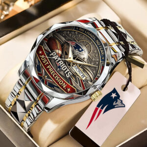 New England Patriots 2025 AFC Champions Alloy Luxury Quartz Watch - TANTN20712