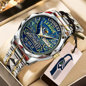 Seattle Seahawks 2025 NFC Champions Alloy Luxury Quartz Watch - TANTN20714