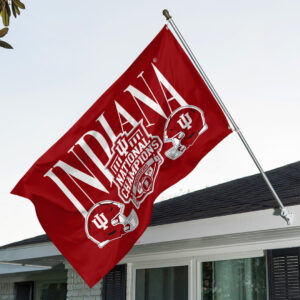 Indiana Hoosiers Football 2025 National Champions 3D Double-side House Flag - TANTN20734