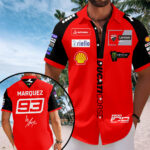 Ducati Lenovo Team x Marc Márquez 2026 Short Sleeve Button-Down Shirt – TANTN20744
