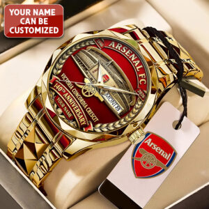 Personalized Arsenal FC 140th Anniversary Alloy Luxury Quartz Watch - TANTN20760
