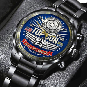 Top Gun 40th Anniversary Black Stainless Steel Watch - TMTHU3085