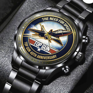 Top Gun 40th Anniversary Black Stainless Steel Watch - TMTHU3087