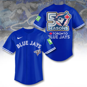 Toronto Blue Jays 50th Anniversary Baseball Jersey - TANTN20541