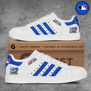 Toronto Blue Jays 50th Anniversary Custom SS Shoes - TANTN20529