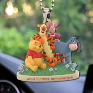 Winnie-the-Pooh 100th Anniversary Custom shape 2-sided Acrylic Car Ornament - TMTHU3130