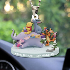 Winnie-the-Pooh 100th Anniversary Custom shape 2-sided Acrylic Car Ornament - TMTHU3134