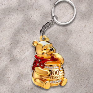 Winnie-the-Pooh 100th Anniversary Custom Shape 2-sided Keychain - HOATT15930