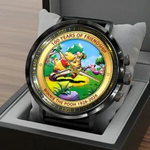 Winnie-the-Pooh 100th Anniversary Black Stainless Steel Watch - HOATT15635