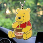 Winnie-the-Pooh 100th Anniversary  Custom shape 2-sided Acrylic Car Ornament – MAITM14666