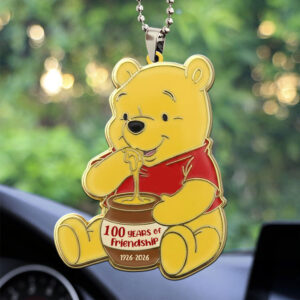 Winnie-the-Pooh 100th Anniversary  Custom shape 2-sided Acrylic Car Ornament - MAITM14666