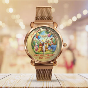 Winnie-the-Pooh 100th Anniversary Mesh Strap Quartz Watch - TMTHU3266