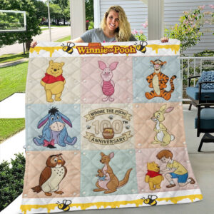 Winnie-the-Pooh 100th Anniversary Quilt Blanket - TMTHU3150