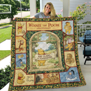 Winnie-the-Pooh 100th Anniversary Quilt Blanket - MAITM14329