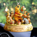Winnie-the-Pooh 100th anniversary Custom shape 2-sided Acrylic Car Ornament – HOATT15823