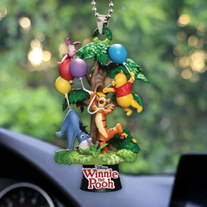 Winnie-the-Pooh Custom shape 2-sided Acrylic Car Ornament - HOATT15501