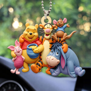 Winnie-the-Pooh Custom shape 2-sided Acrylic Car Ornament - HOATT15502