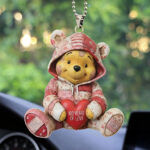 Winnie-the-Pooh 100th Anniversary Custom shape 2-sided Acrylic Car Ornament – TMTHU3098