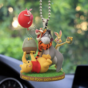 Winnie-the-Pooh 100th Anniversary Custom shape 2-sided Acrylic Car Ornament - TMTHU3195