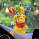 Winnie-the-Pooh 100th Anniversary Custom shape 2-sided Acrylic Car Ornament – TMTHU3497