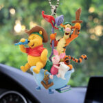 Winnie-the-Pooh 100th Anniversary Custom shape 2-sided Acrylic Car Ornament – TMTHU3504