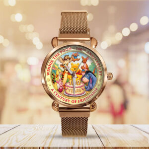 Winnie-the-Pooh 100th Anniversary Mesh Strap Quartz Watch - TMTHU3267