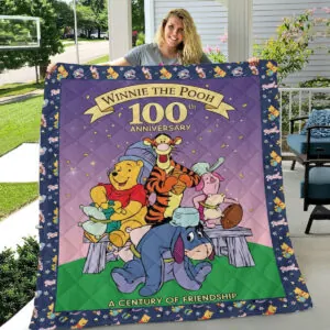 Winnie-the-Pooh 100th Anniversary Quilt Blanket - TMTHU3193