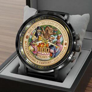 Winnie-the-Pooh 100th Anniversary Black Stainless Steel Watch - HOATT15693
