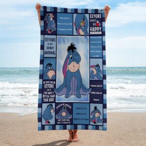 Winnie-the-Pooh x Eeyore Rectangle Beach Towel - HOATT15681